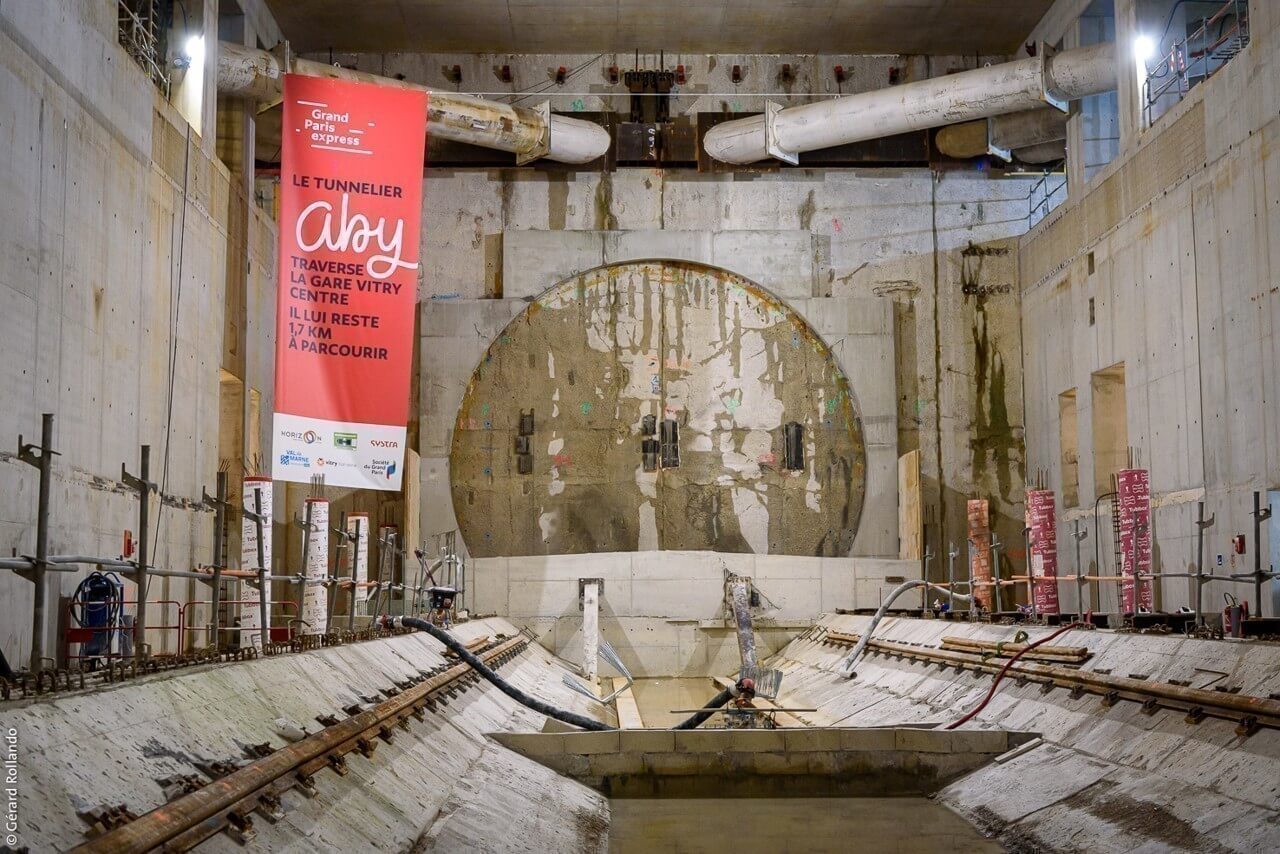 Completion of Tunnel by TBM Aby in Grand Paris Express